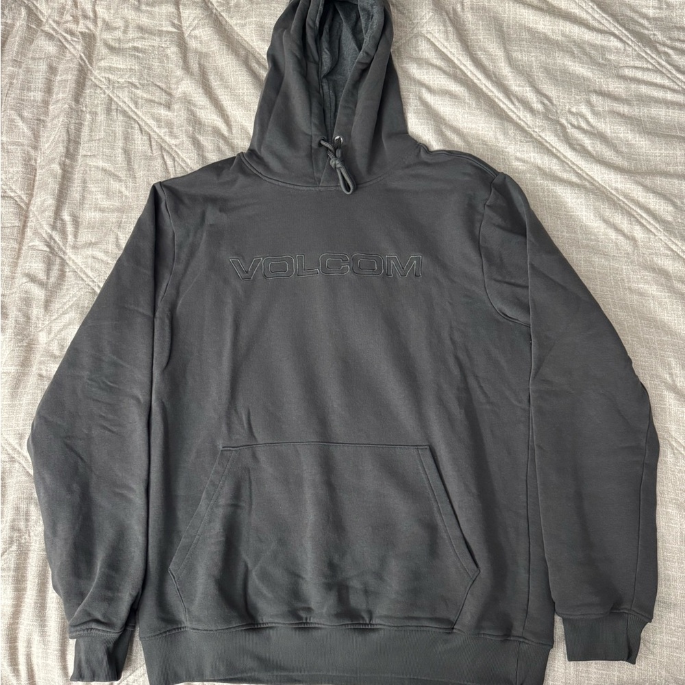 Volcom Men's Charcoal Gray Hoodie